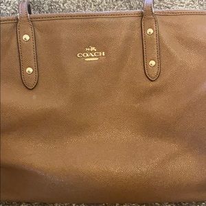 Brown coach purse